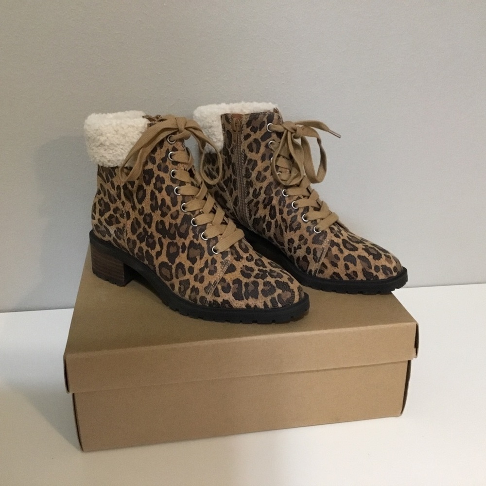 Lucky Brand Leopard Jacenia Bootie NIB